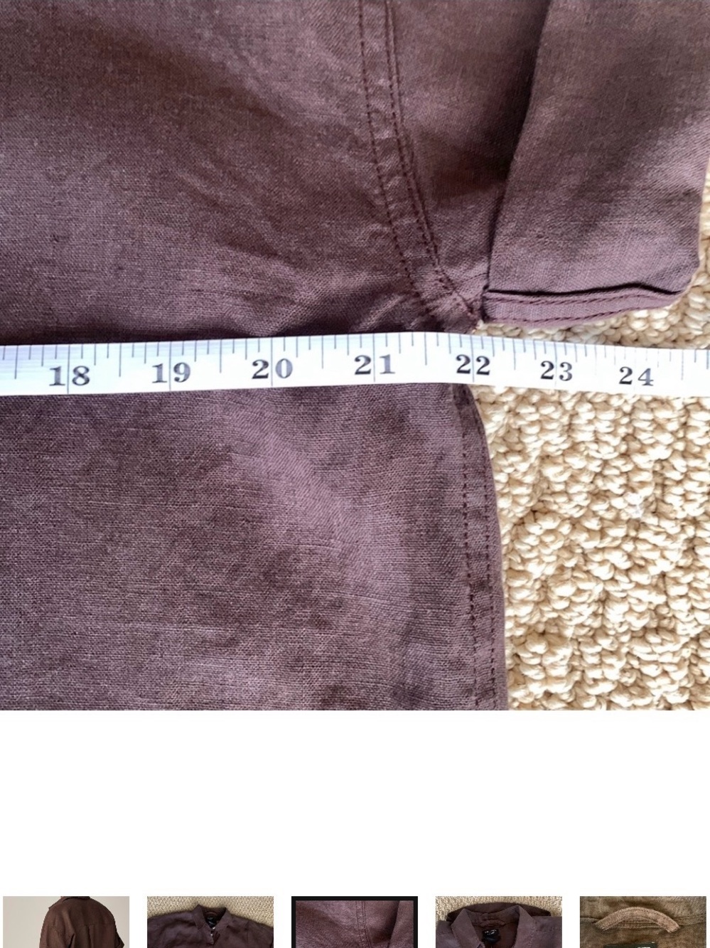 NWT J Crew Irish Linen Small - Picture 4 of 5